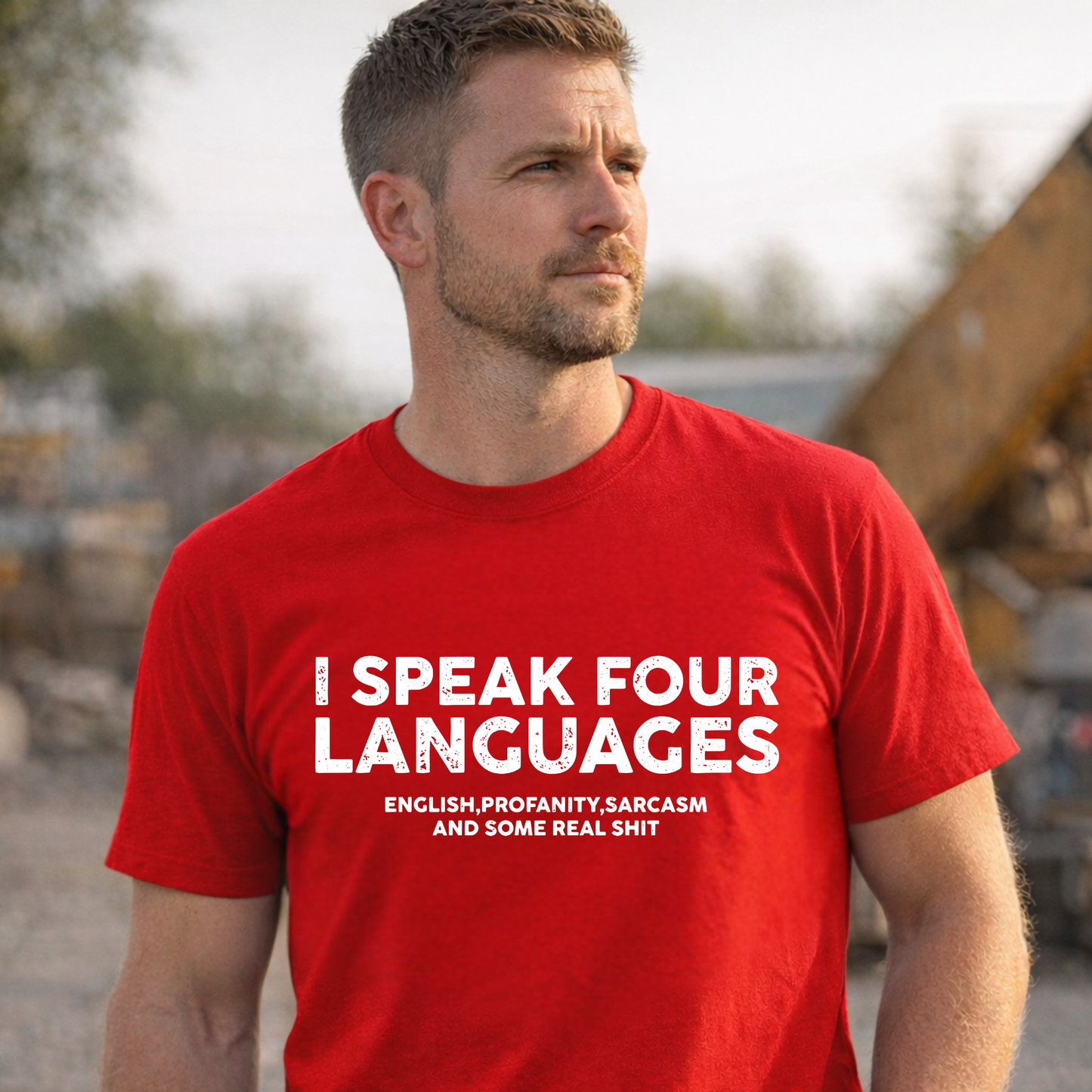 I Speak Four Languages Funny T-Shirt – Sarcasm Humor Shirt