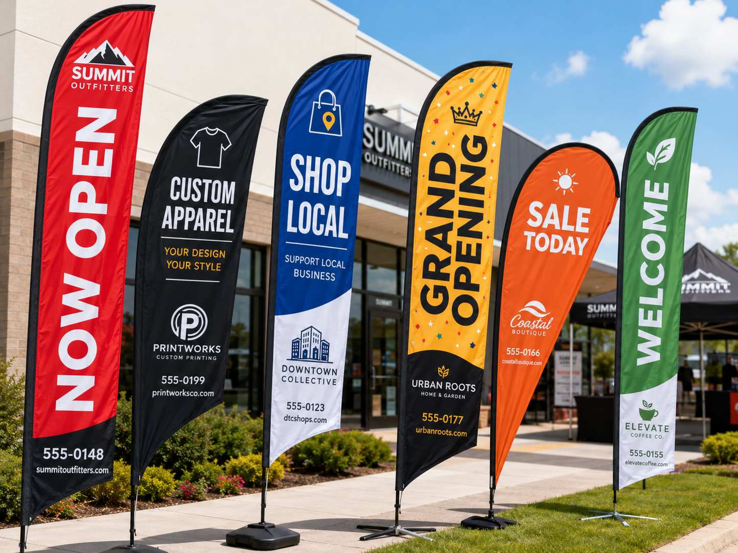 Custom Feather Flags & Teardrop Flags