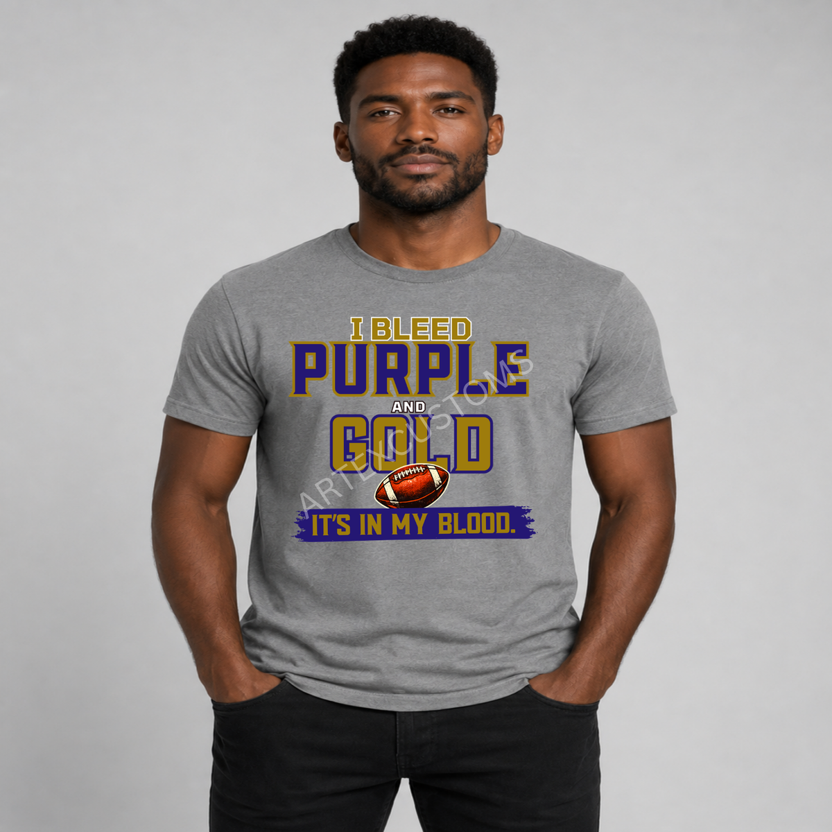 Baltimore Football Fan Graphic T-Shirt