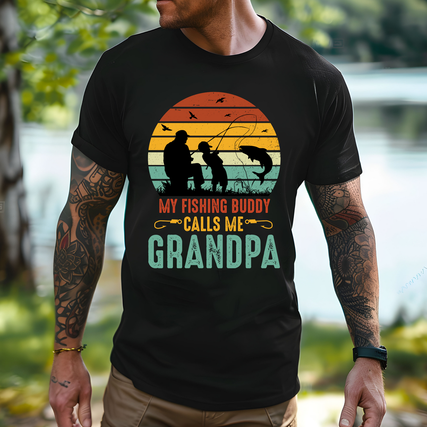 Grandpa Fishing Buddy