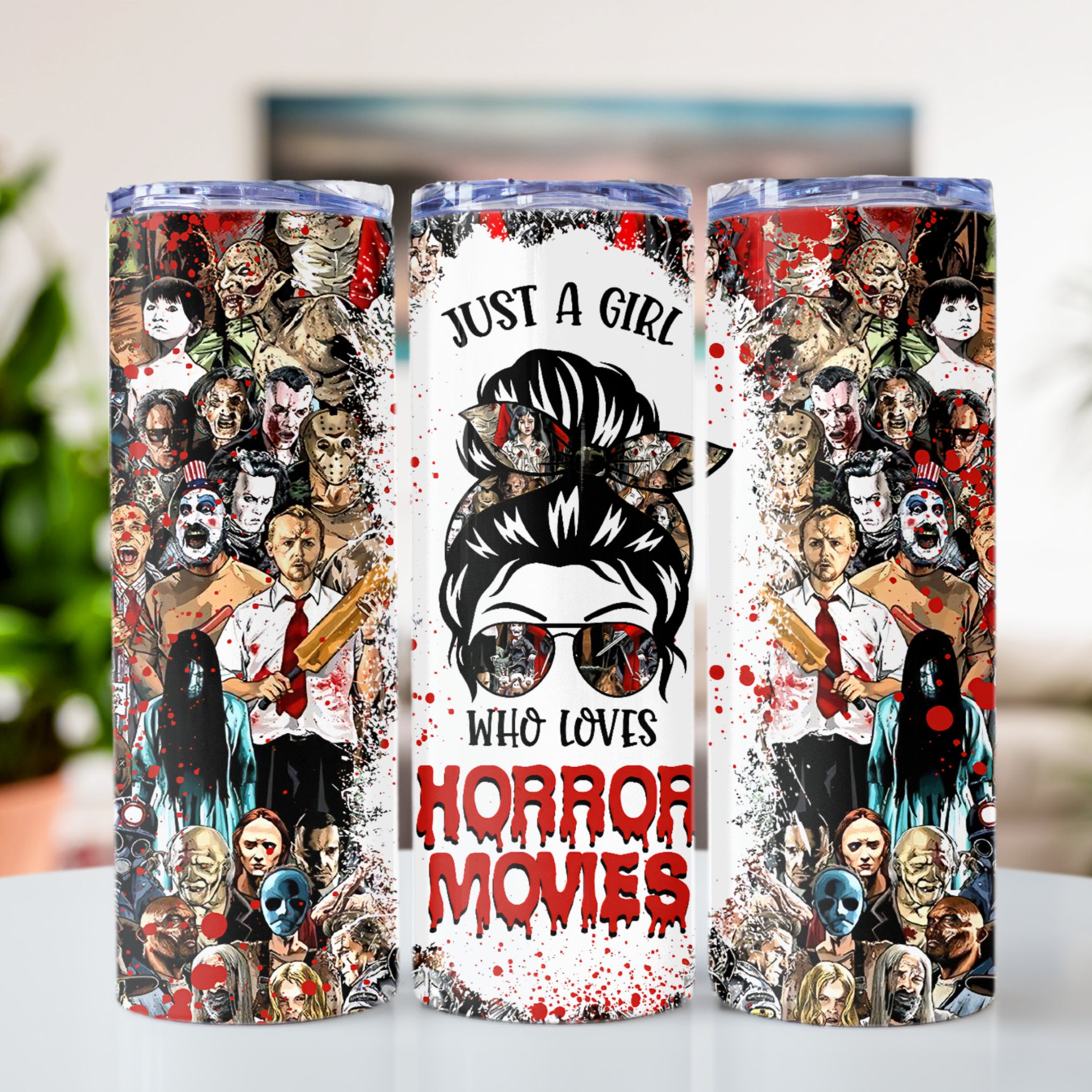 30oz Just a Girl Who Loves Horror Movies