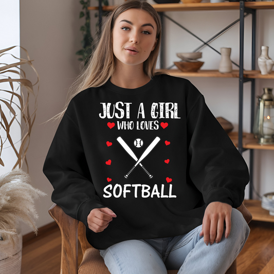 Girl Who Loves Softball