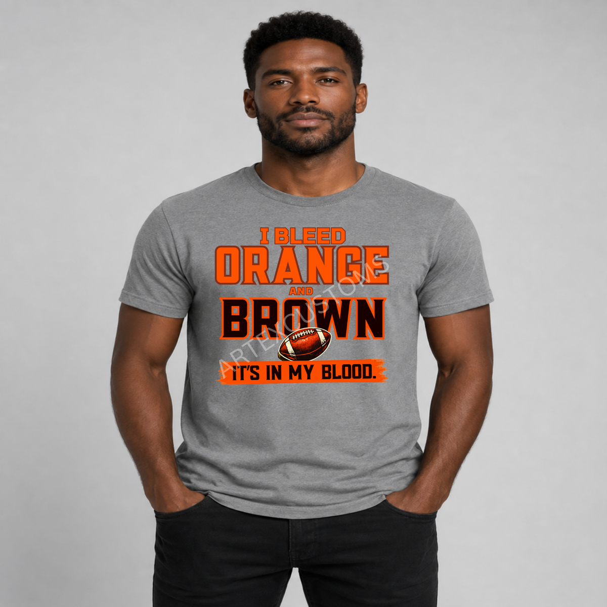 Cleveland Football Fan Graphic T-Shirt