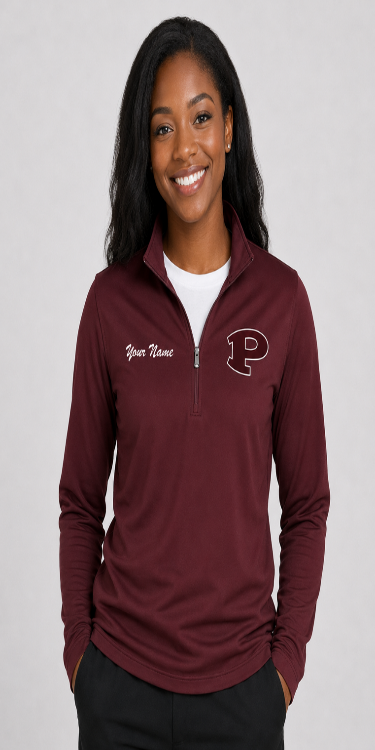 Curly Wolves Quarter-Zip Pullover