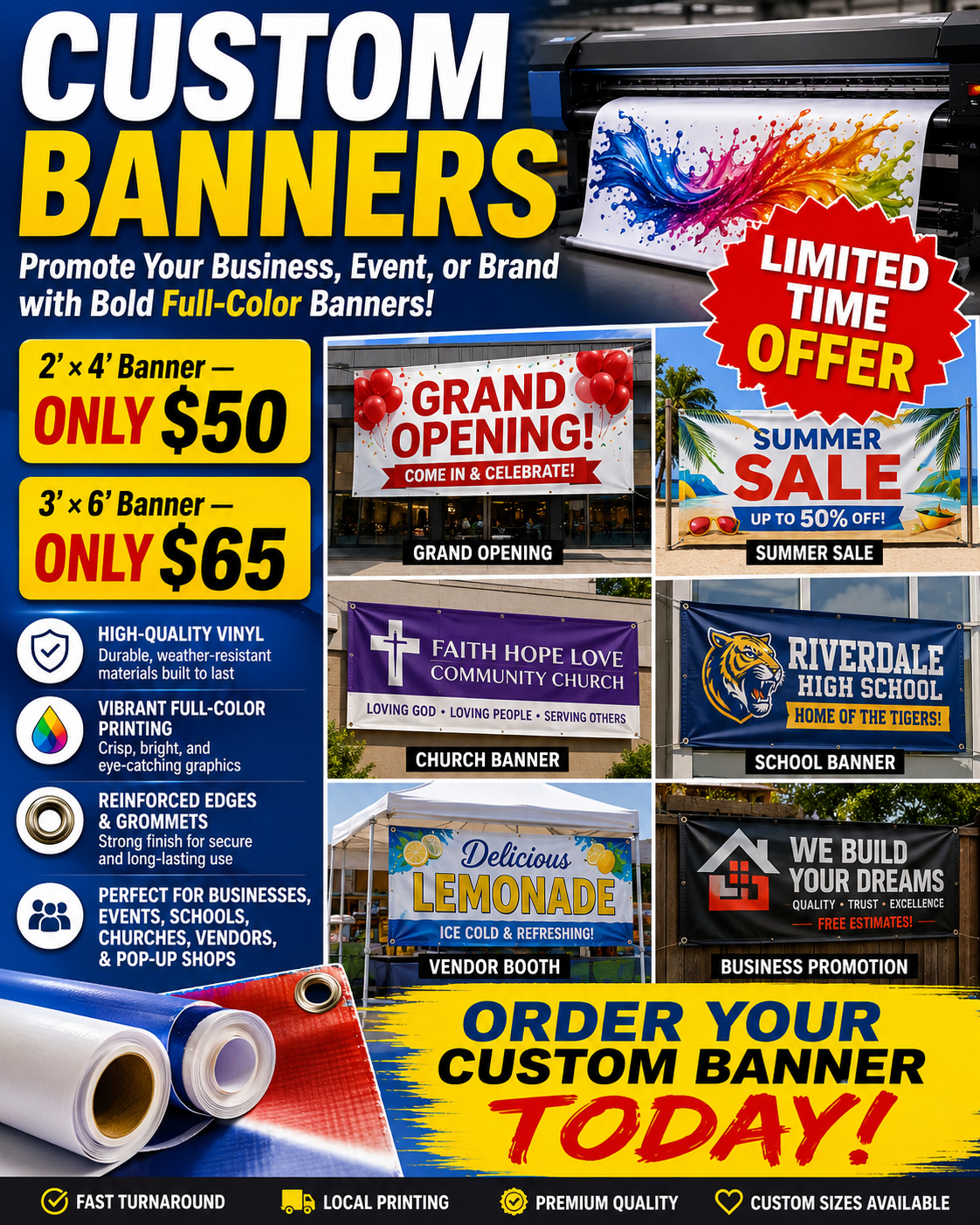 Customer Banner Sale