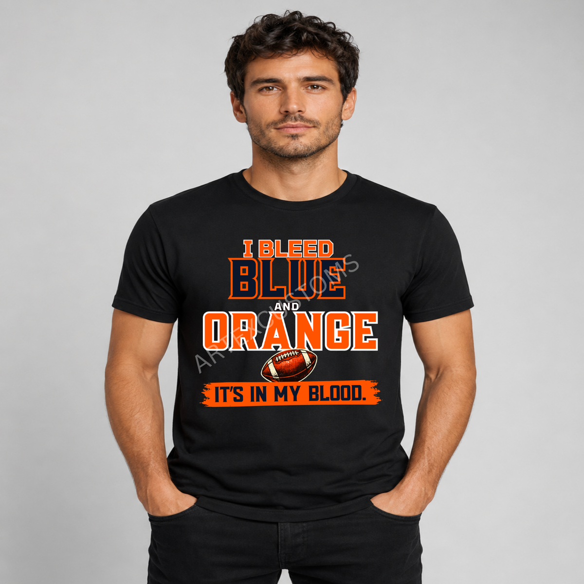 Denver Football Fan Graphic T-Shirt
