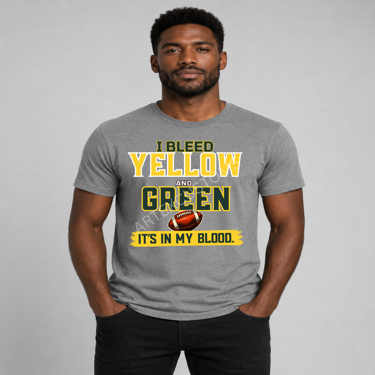 Green Bay Football Fan Graphic T-Shirt