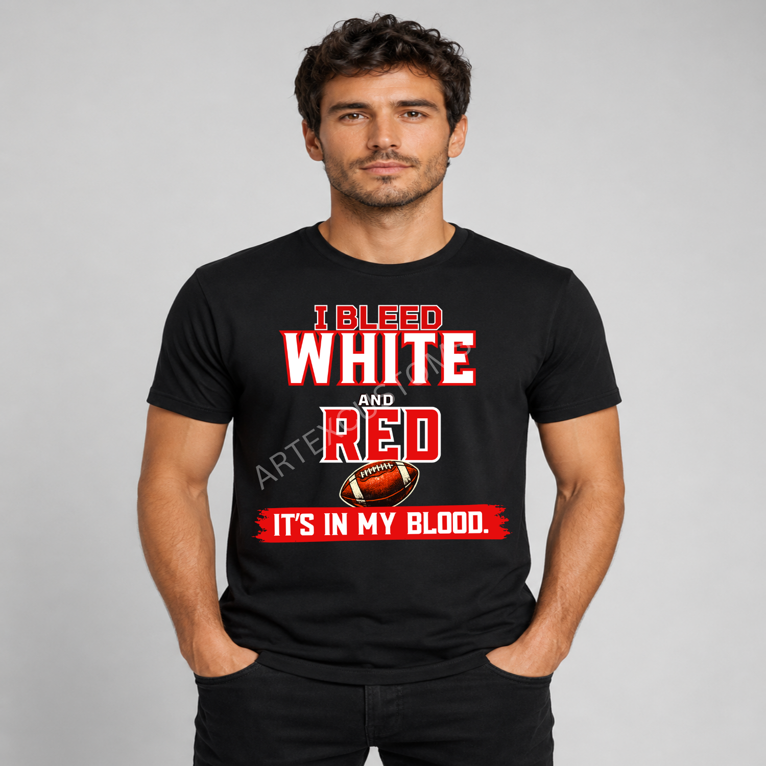 Kansas City Football Fan Graphic T-Shirt