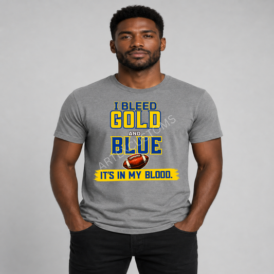 LA R Football Fan Graphic T-Shirt