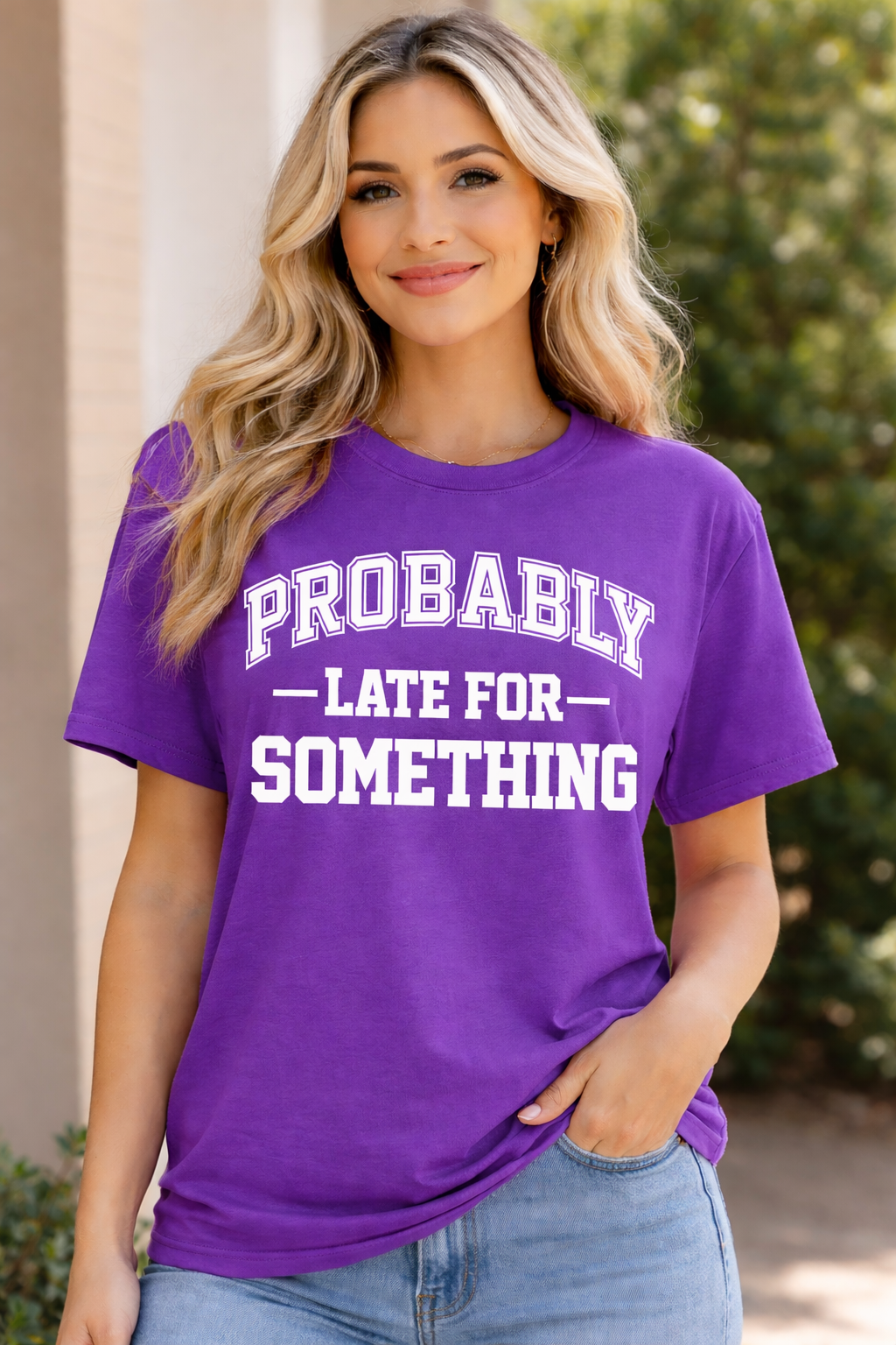 Probably Late For Something Shirt | Funny Women’s T-Shirt