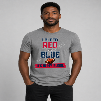 New England Football Fan Graphic T-Shirt