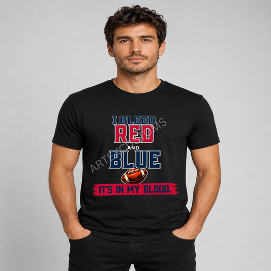 New England Football Fan Graphic T-Shirt