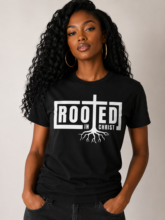 Rooted in Christ Christian T-Shirt