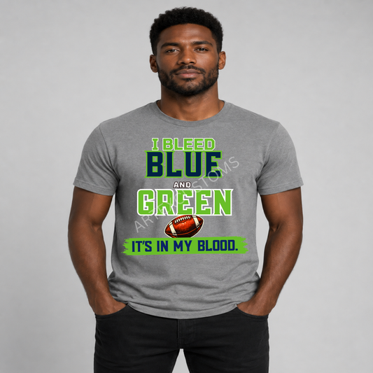 Seattle Football Fan Graphic T-Shirt