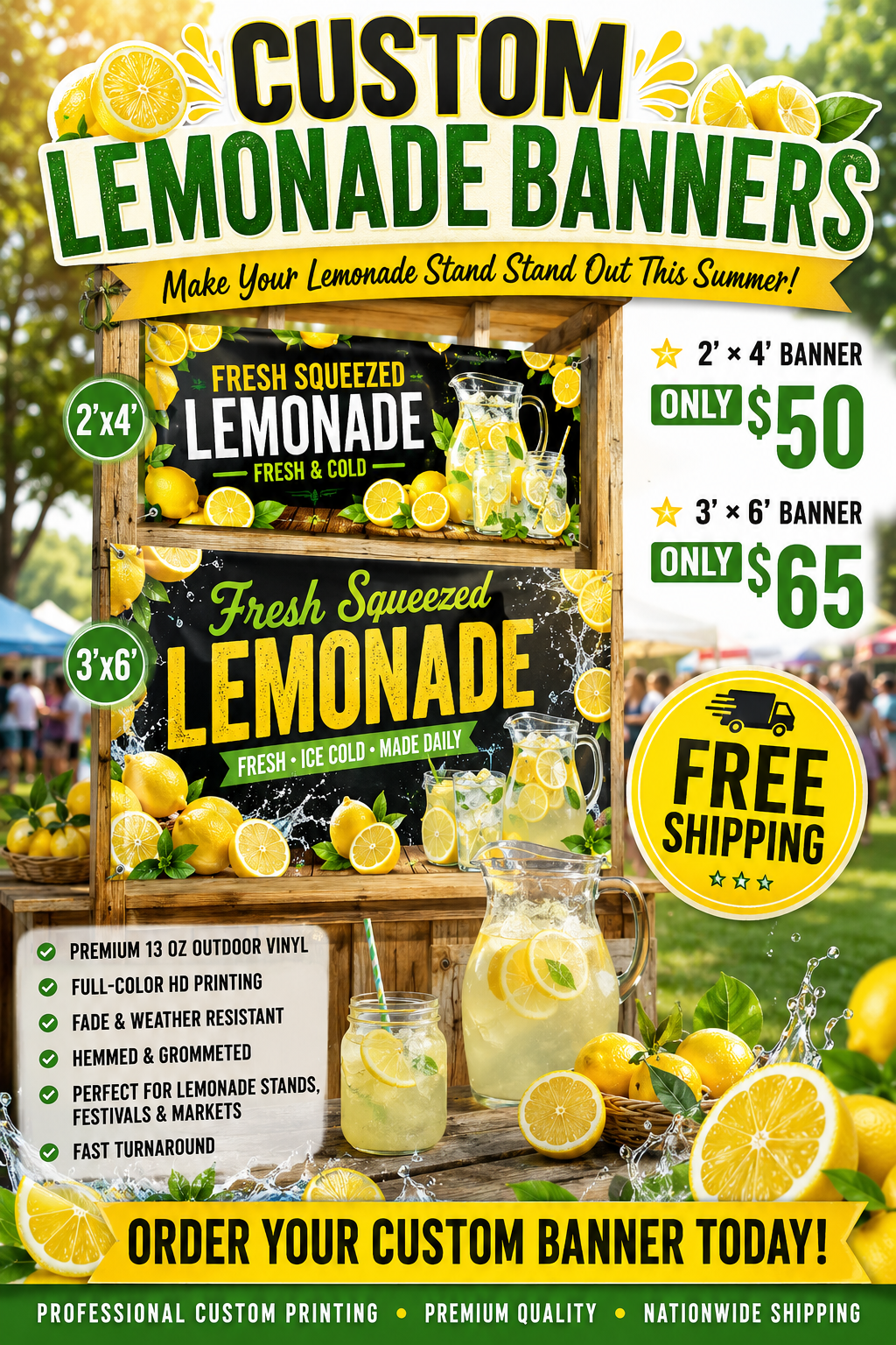 Lemonde Custom Banner Sale