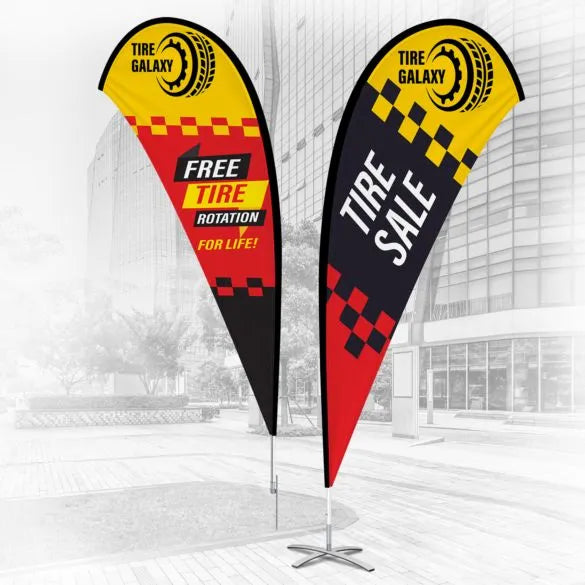 Custom Teardrop Flags for Events & Businesses